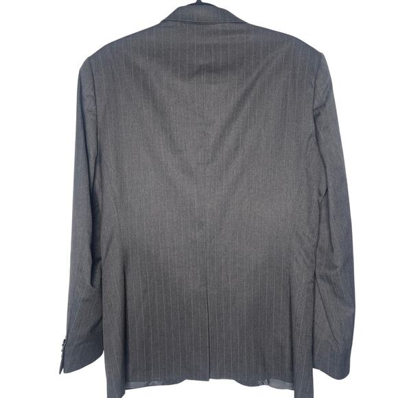 NEW! Banana Republic Men's 40R Classic Pinstripe Blazer Sportcoat Jacket Gray - Picture 2 of 9